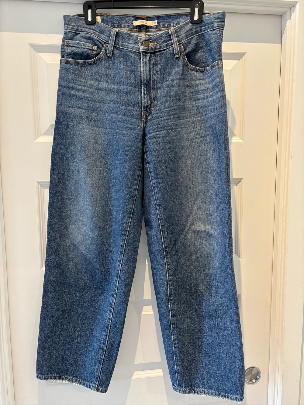 Levi's Women's Boyfriend Jeans in Classic Blue Wash